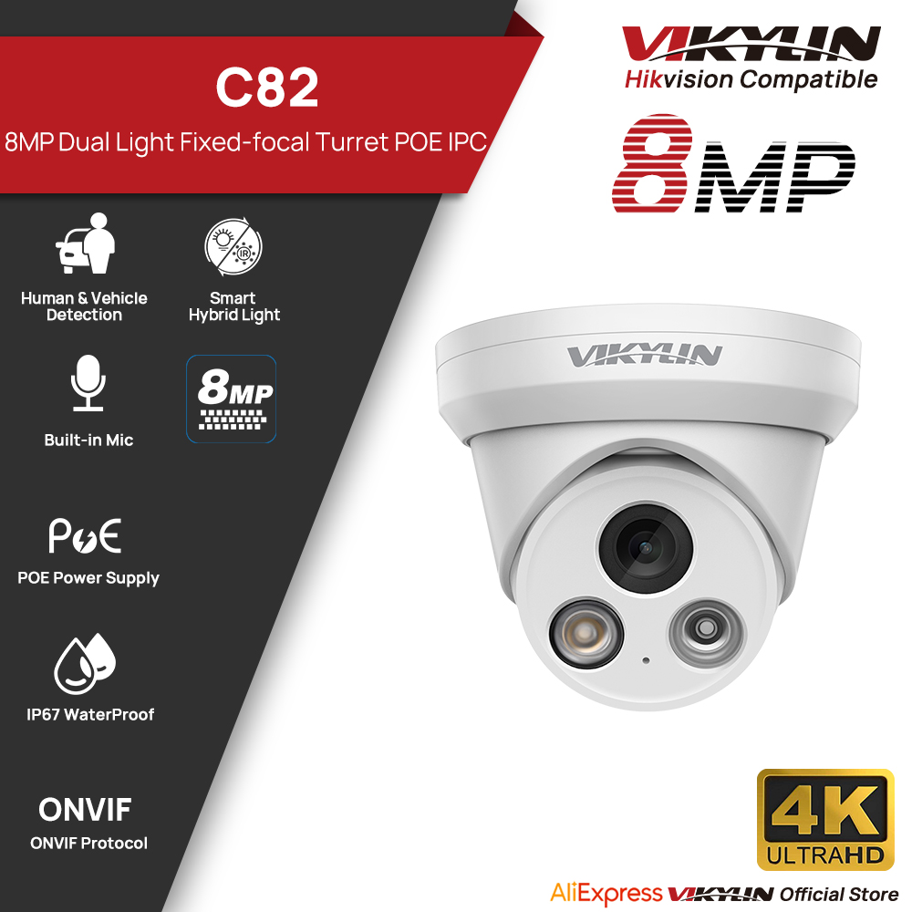 VIKYLIN 8MP 4K Dual Light IP C - Outdoor Power G Motion incelemesi ve fiyatı