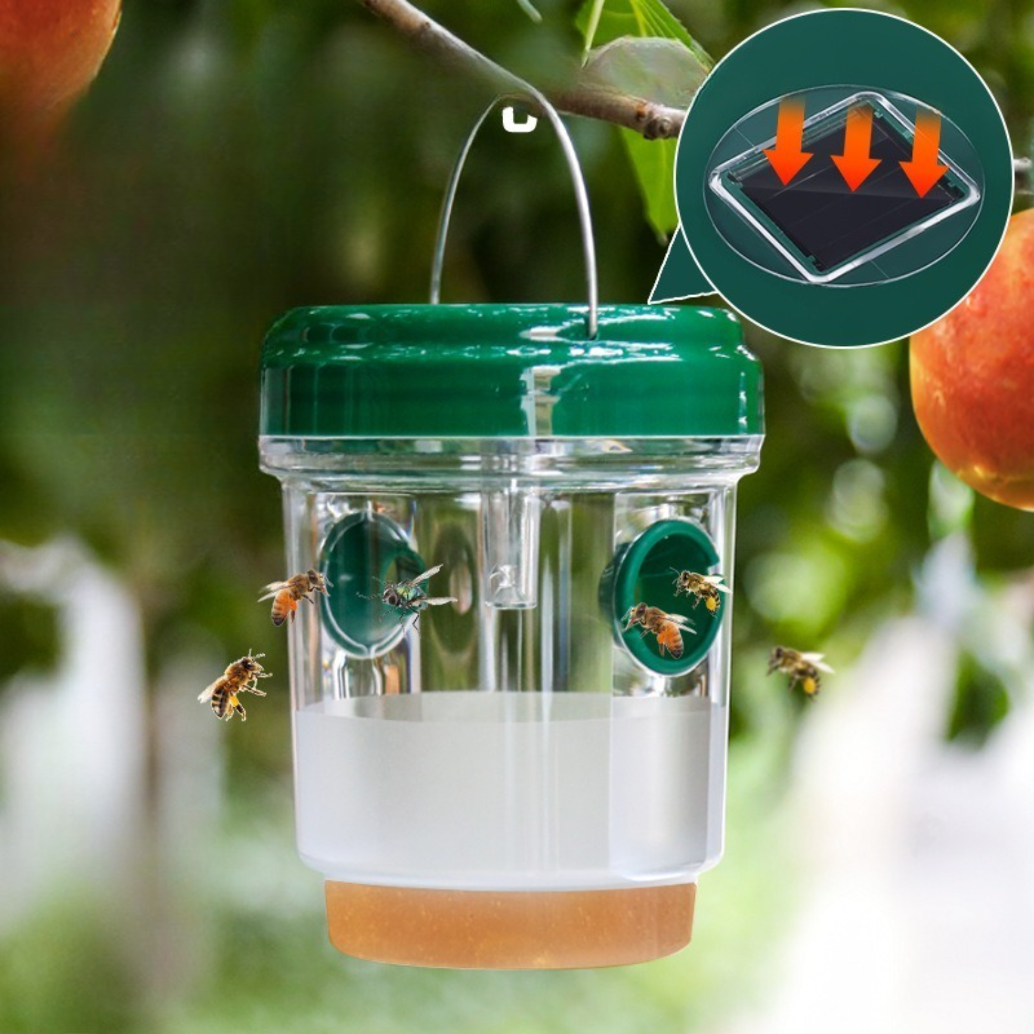 1-6PCS Solar Wasp Trap Waterpr - Outdoor Power Outlet Solar incelemesi ve fiyatı