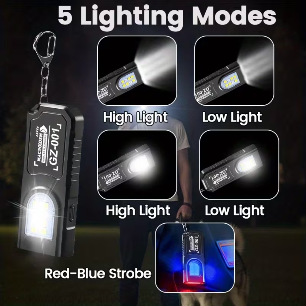 Mini COB LED Keychain Flashlig - Outdoor Power Supply incelemesi ve fiyatı
